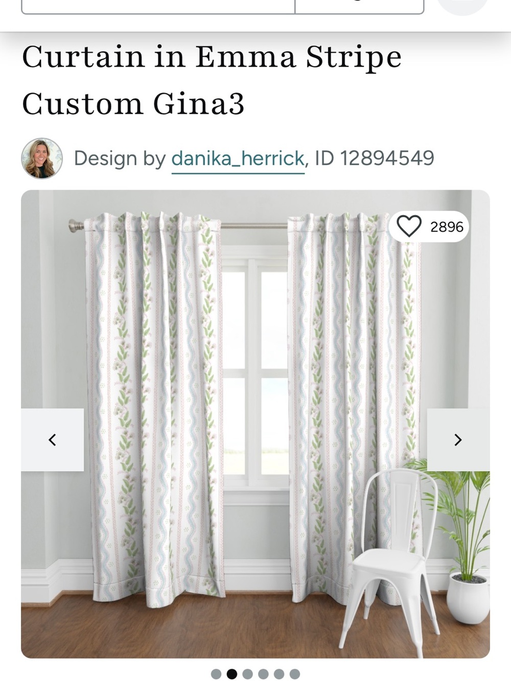 Spoonflower Curtain Panels (2)
